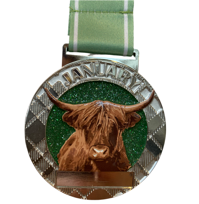 January 2025 - Highland Cow - Great British Wildlife Challenge - 5k to 400 miles - you choose