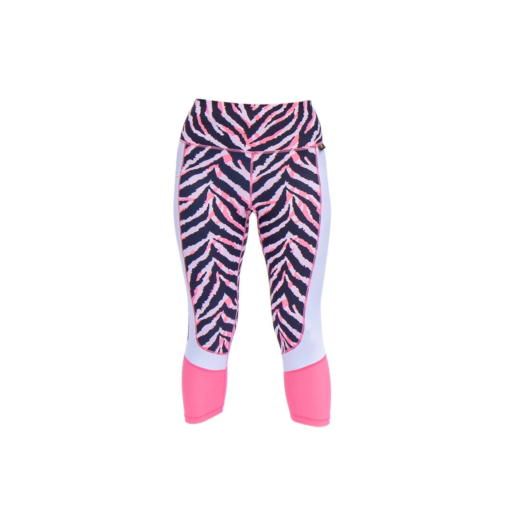 Multi Color Animal Print Bright Leggings 1980s Pants Zebra Cheetah